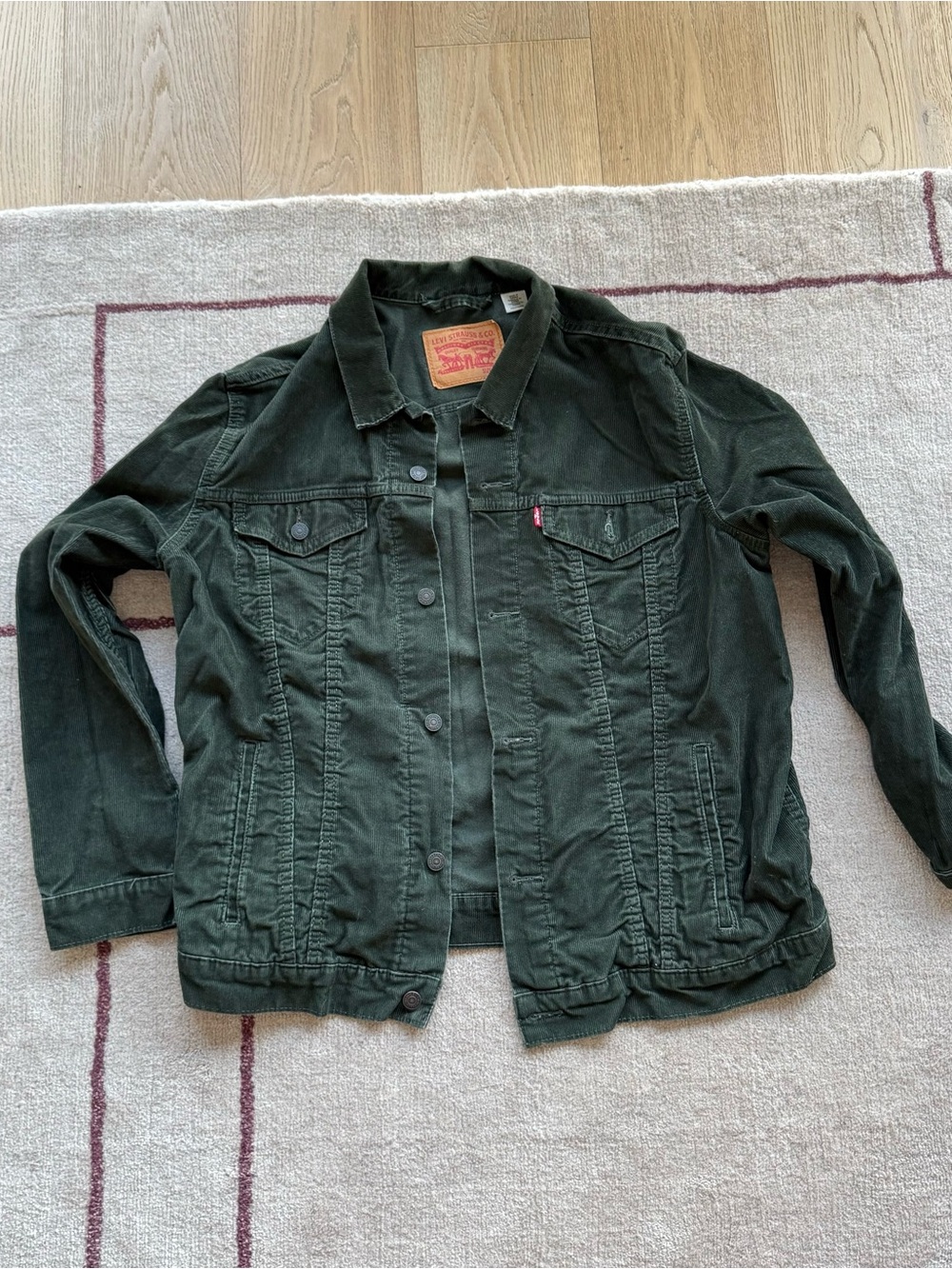 Levi's Women's Forest Green Denim Trucker Jacket